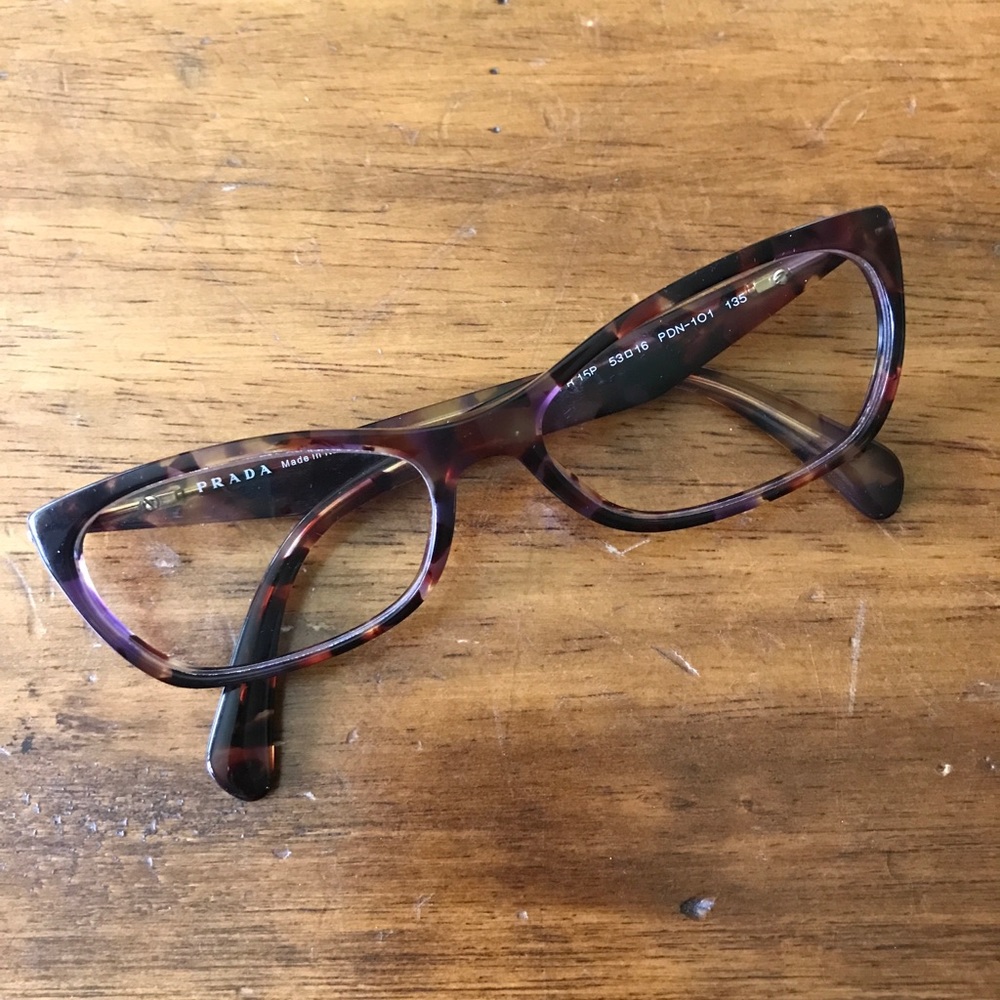 Prada VPR 15P 2AU 1O1 Eyeglasses Frames Tortoise